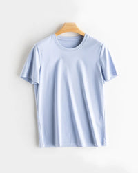 Women's Solid-Color Crew-Neck T-Shirt