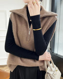Half-Zip Merino Wool Vest