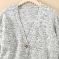 Wool Blend Soft Knitted Short Cardigan