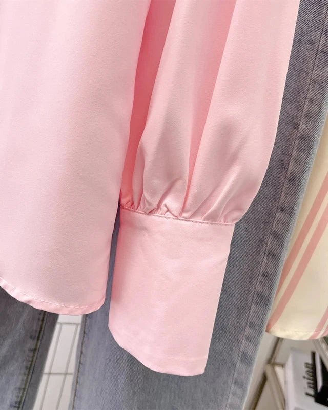 Refined Polo Collar Pullover Shirt