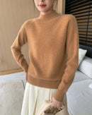 Pure Cashmere Half-Turtleneck Pullover
