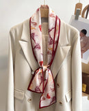 Women's Printed Silk Scarf & Shawl