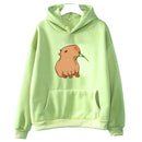 Funny Capybara Print Hoodies