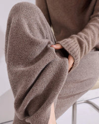 Drawstring Wide Leg Knitted Trousers