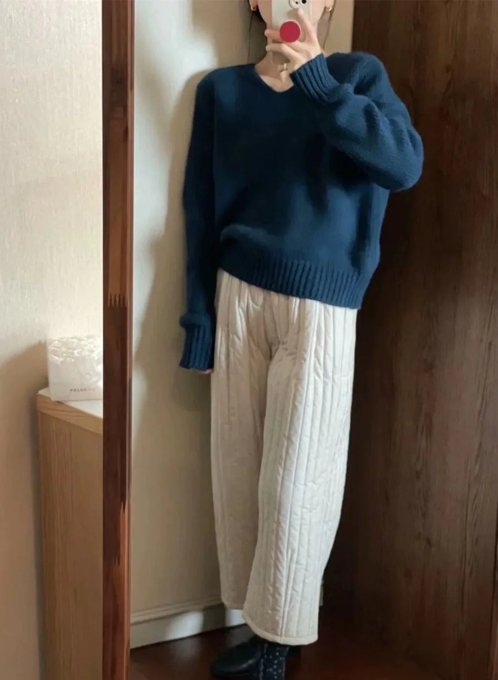 V-neck Pure Cashmere Sweater