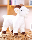 Baby Goat Horned Sheep Plush Stuffed Animal Doll