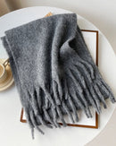 Longline Knitted Shawl Scarf