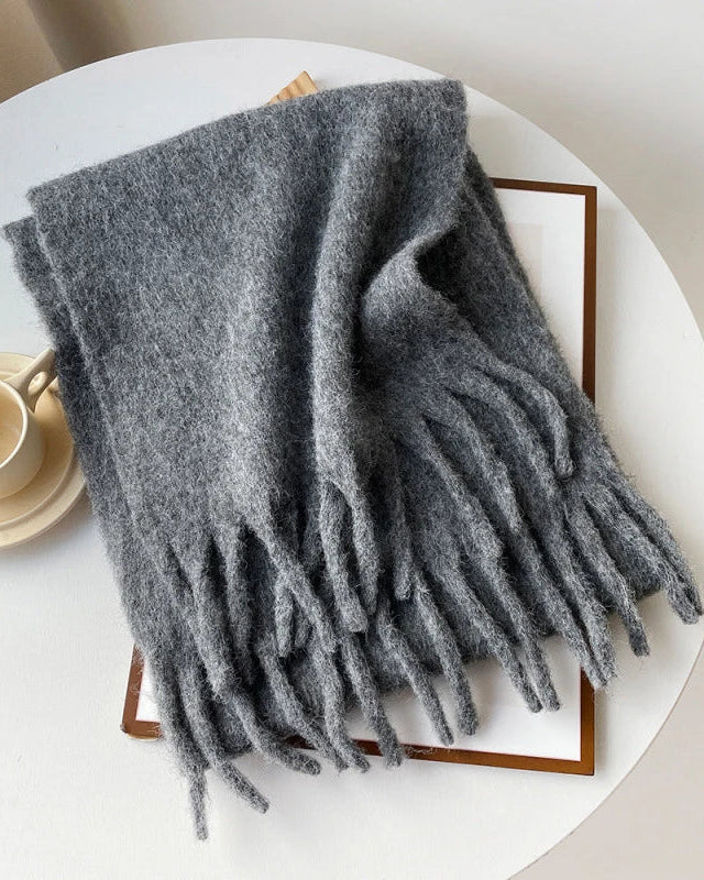 Longline Knitted Shawl Scarf