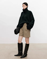 Oversized Cashmere Turtleneck Sweater