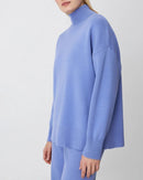 Half-Turtleneck Knit Sweater & High Waist Wide-Leg Trouser 2-Piece Set