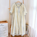 Oversized Short Sleeve Cotton Nightgown