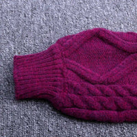 Twist Short V-Neck Single-breasted Knitted Cardigan