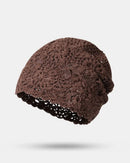 Summer Hollowed Knit Beret Hat