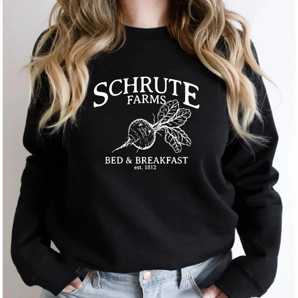Schrute Farms Long Sleeve Pullover Sweatshirt