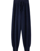 Merino Wool High-Waist Knit Trousers