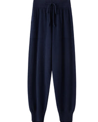 Merino Wool High-Waist Knit Trousers