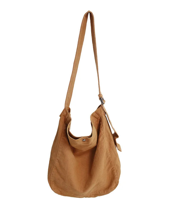 Soft Canvas Crossbody Shoulder Bag