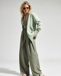 Lapel Collar Single-Breasted Loose-Fitting Shirt