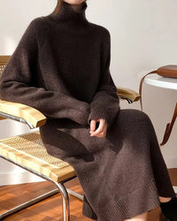 Cashmere Knit Sweater Dress