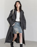 Belted Cotton Lyocell Trench Coat