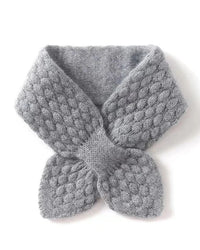 Cashmere Bowknot Knit Neck Scarf