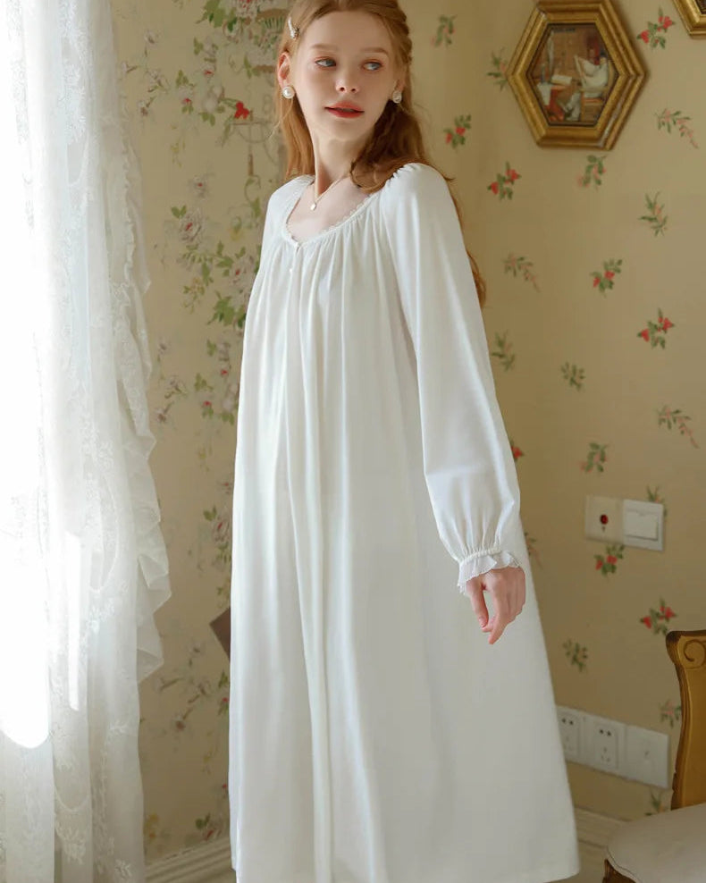 Cotton Round Neck Plus Size Nightdress