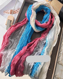 Pleated Long Scarf Shawl