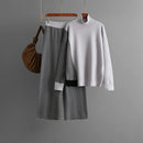 Knitted Color Block Sweater Sets