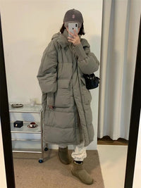 Oversized Long Parka Jacket with A Hood
