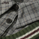 Retro Rhombus Spliced Pullover Sweaters