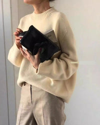 Thick Cashmere Crewneck Sweater