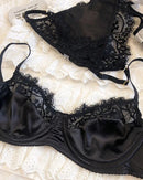 Lace Breathable Silk Comfortable Bra Set