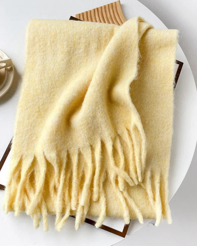 Longline Knitted Shawl Scarf