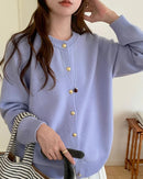 Classic Knit Wool Button Cardigan