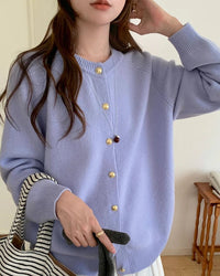 Classic Knit Wool Button Cardigan