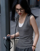 Wool-Blend Crew-Neck Knitted Vest