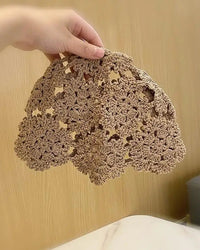 Breathable Hollowed Knit Beret Hat