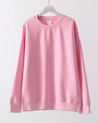 Loose-Fit Pure Cotton Pullover Sweatshirt