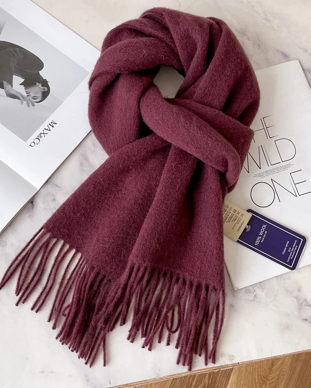 Fringed Wool Scarf