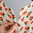 Floral Printed V-Neck Chiffon Dress