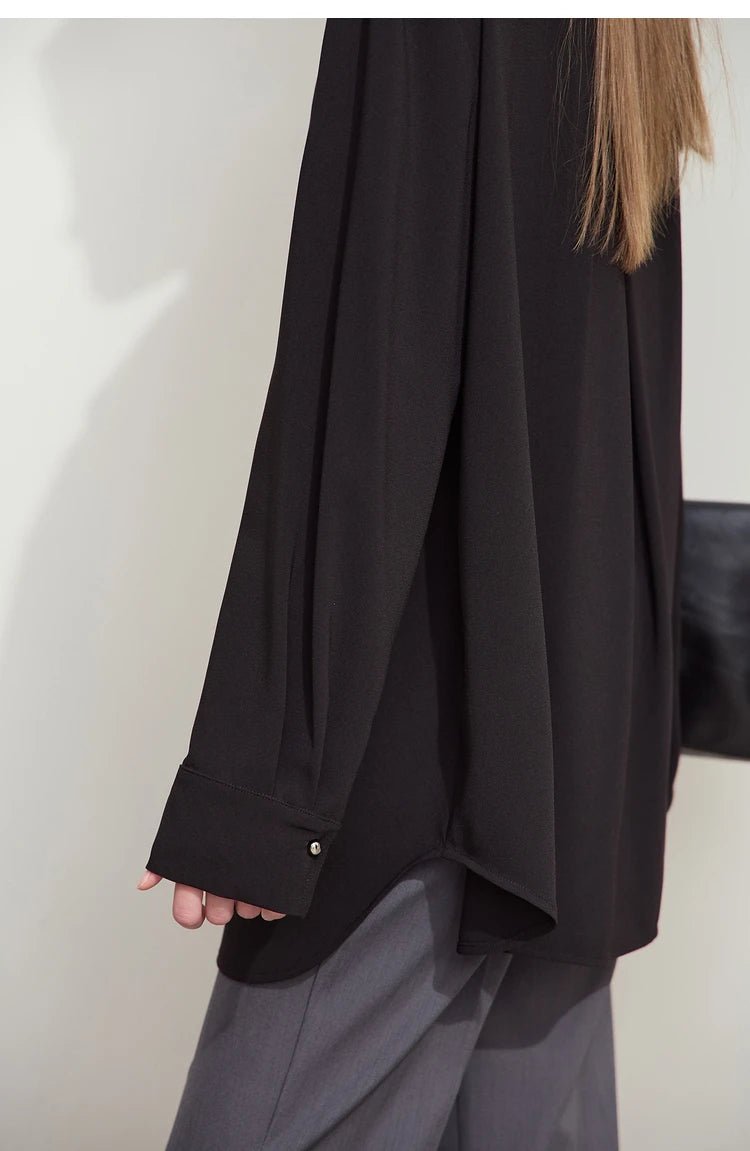 Solid Loose Chic Chiffon Blouses