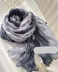 Pleated Long Scarf Shawl