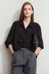 Solid Loose Chic Chiffon Blouses