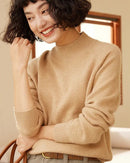 Cashmere Turtleneck Knitted Fashion Sweater