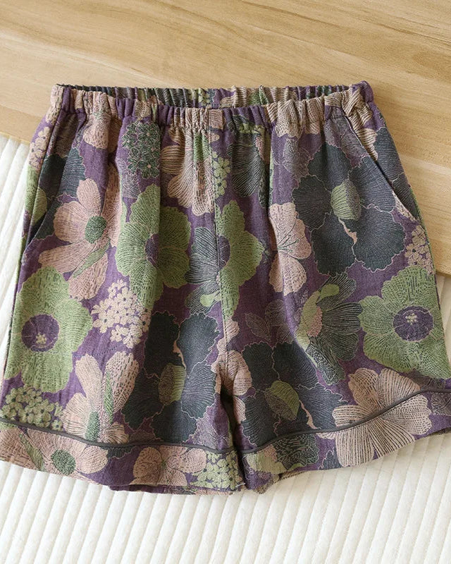 Cotton Printed Lounge Shorts