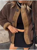 Vintage Leopard Print Fleece Jacket