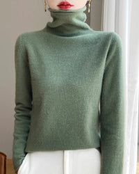 Knitted Wool Turtleneck Sweater