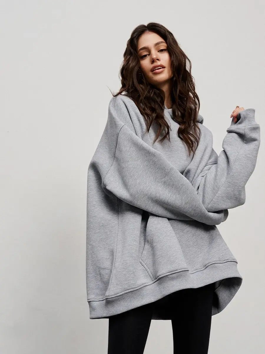 Fleece Oversized Hoodie Sweatshirt