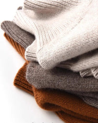 Pure Cashmere Turtleneck Pullover Sweater