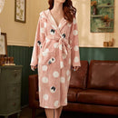 Flannel Hooded Pajamas Robe